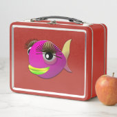 Lunch Box Tropical beau poisson rose fille (En situation)