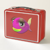 Lunch Box Tropical beau poisson rose fille (Dos)