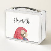 Lunch Box Tropical Jungle Parrot Dessin Macaw (Dos)