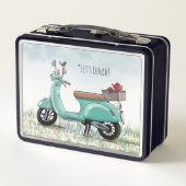 Lunch Box Trottinette sarcelle (Dos)