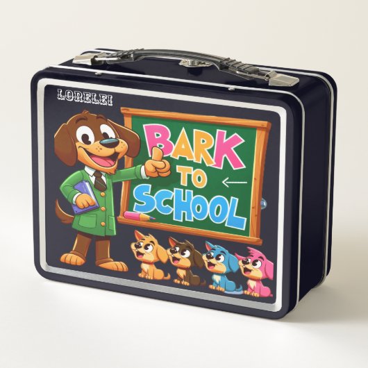 Lunch Box Troublemaker Enseignant Chien Lunette (Dos)