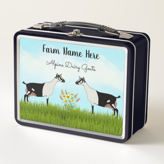 Lunch Box Troupeau de chèvre laitière alpine (Devant)