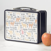 Lunch Box Troupeau de motif d'alpaga (En situation)