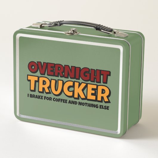 Lunch Box Trucker de nuit, conducteur amusant (Devant)