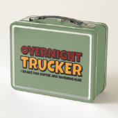 Lunch Box Trucker de nuit, conducteur amusant (Dos)