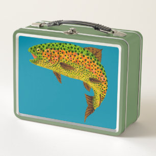 Lunch Box Truite arc-en-ciel feuille Aspen 1