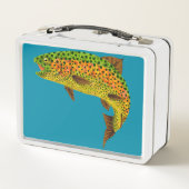 Lunch Box Truite arc-en-ciel feuille Aspen 1 (Dos)