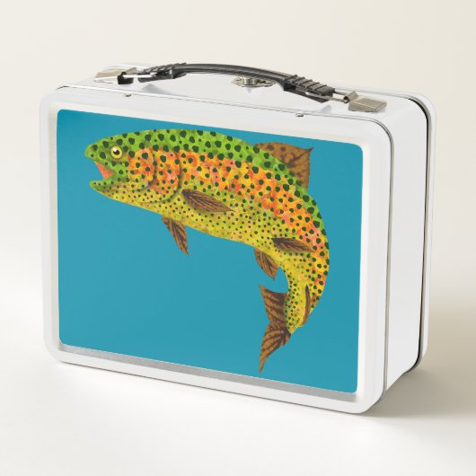 Lunch Box Truite arc-en-ciel feuille Aspen 1 (Dos)