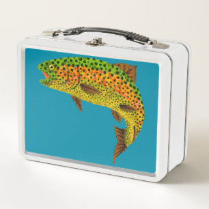 Lunch Box Truite arc-en-ciel feuille Aspen 1