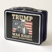 Lunch Box Trump A Raison De Tout Ce Qui Concerne L'Amérique (Devant)