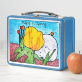 Lunch Box Tulipes au printemps (En situation)