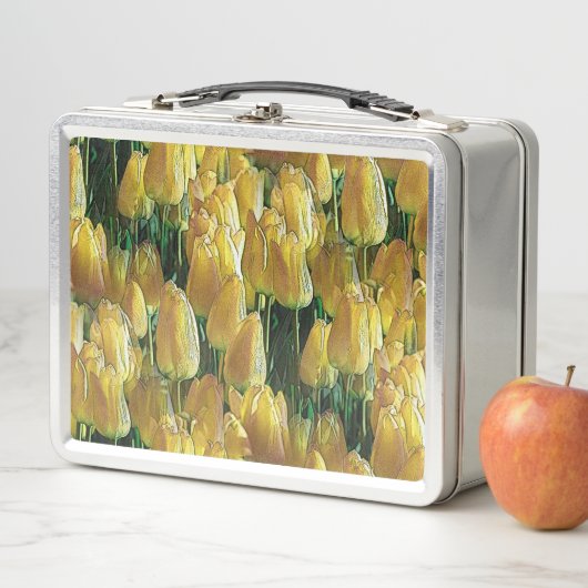 Lunch Box Tulips Sunshine Yellow (En situation)