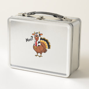 Lunch Box Turquie Moo Vache drôle Thanksgiving Performance S