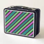 Lunch Box Turquoise, Vert citron, Parties scintillant rose c (Dos)