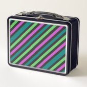 Lunch Box Turquoise, Vert citron, Parties scintillant rose c (Devant)