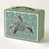 Lunch Box - Turtle Swimming between Bubbles (Achterkant)
