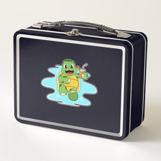 Lunch Box Turtle with Drink in Water (Devant)
