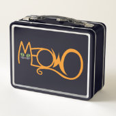 Lunch Box Typographie de chat MEOW ORANGE (Dos)