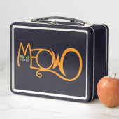 Lunch Box Typographie de chat MEOW ORANGE (En situation)