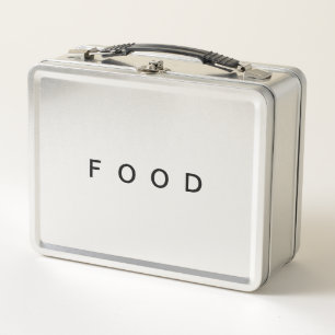 Lunch Box Typographie de mots minimaliste de nourriture simp