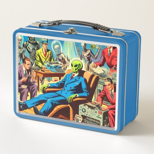 Lunch Box Ufo Alien Sci-fi Retro Comics (Devant)