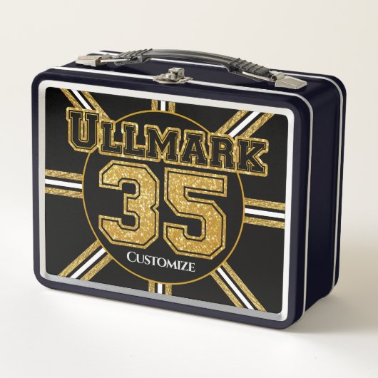 Lunch Box Ullmark de hockey de Boston 35 (Devant)
