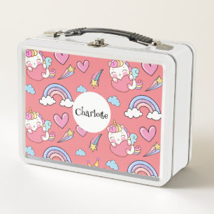 Lunch Box Un arc-en-ciel magique Unicorn School fête d'anniv