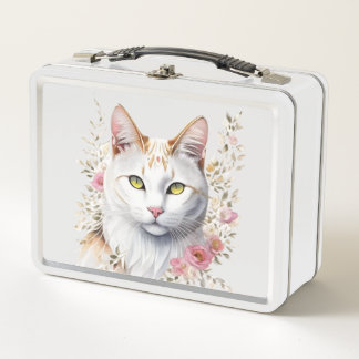 Lunch Box Un chaton blanc très mignon aux grands yeux