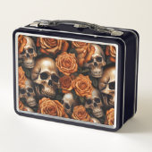 Lunch Box Un crâne et une série Rose 9 (Dos)