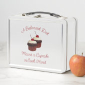 Lunch Box Un cupcake double chocolat délicieux et équilibré (En situation)