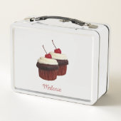Lunch Box Un cupcake double chocolat délicieux et équilibré (Dos)
