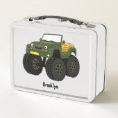 Lunch Box Un Green Monster truck (Dos)