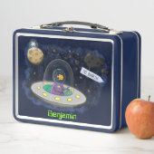 Lunch Box Un joli poisson heureux dans l'espace dessin animé (En situation)