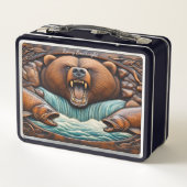 Lunch Box Un ours puissant s’affronte avec la fureur de la r (Dos)