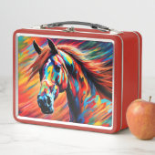 Lunch Box Un vrai poney peint (En situation)