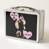 Lunch Box Under Umbrella: Romantic Couple Kissing in Rain (Devant)