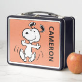 Lunch Box Une danse joyeuse de Snoopy | Ajouter Votre Nom (En situation)