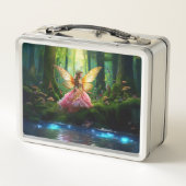 Lunch Box Une fée magique dans la forêt forestière (Dos)
