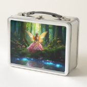Lunch Box Une fée magique dans la forêt forestière (Devant)