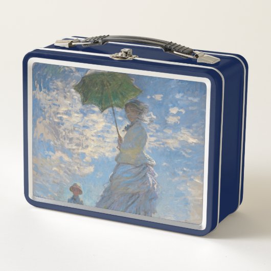 Lunch Box Une femme avec un parasol | Paysage français (Devant)