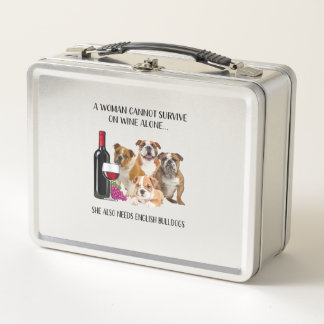 Lunch Box Une Femme Ne Peut Survivre Sur Le Vin Seul Le Vin