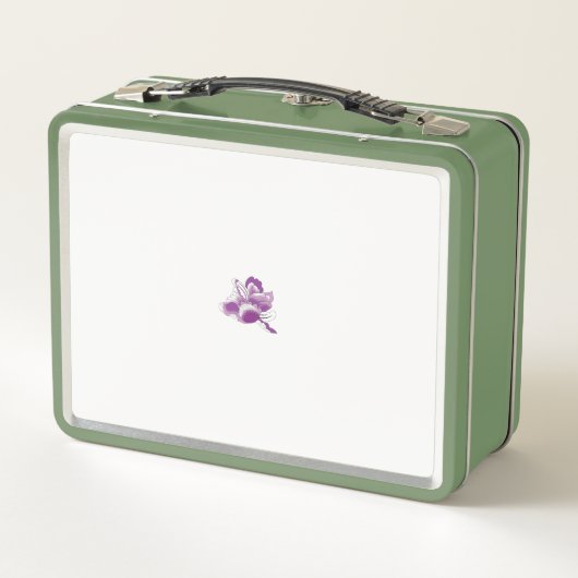 Lunch Box une fleur violette avec un arrière - plan blanc (Dos)