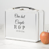 Lunch Box Une lettre initiale de nom de couple chaud date te (En situation)