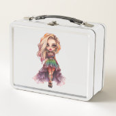Lunch Box Une mignonne fille Halloween collection de design  (Devant)
