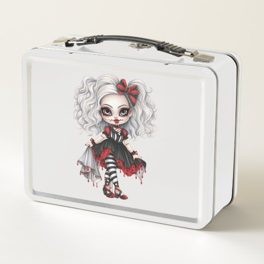Lunch Box Une mignonne fille Halloween collection de design  (Dos)
