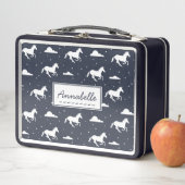 Lunch Box Unicorn Midnight Sky Motif personnalisé (En situation)