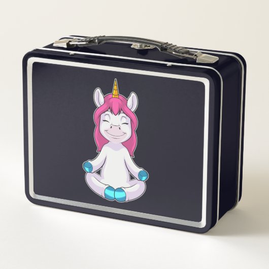 Lunch Box Unicorne à Meditate en position assise (Dos)