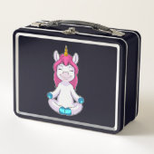 Lunch Box Unicorne à Meditate en position assise (Devant)