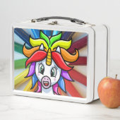Lunch Box Unicorne arc-en-ciel (En situation)