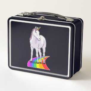 Lunch Box Unicorne avec arc-en-ciel